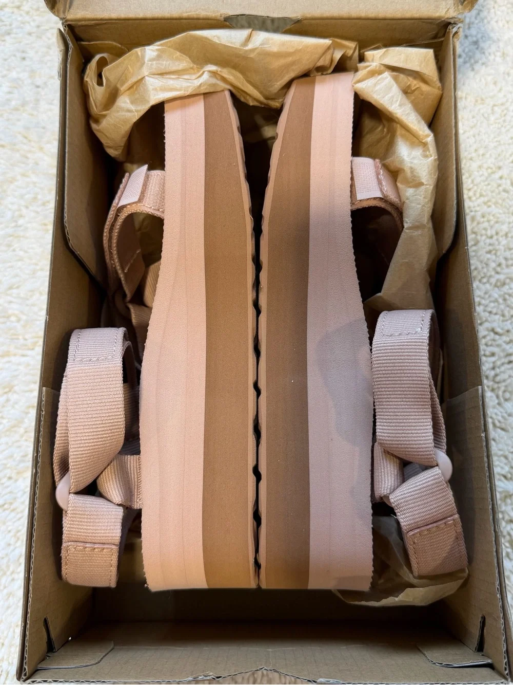 Teva Women's Flatform Sandal in Blush Pink